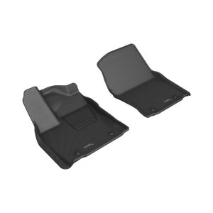 Toyota Tundra Floor Mat Set - Front - 3D MAXpider - Kagu Series - Black - 2022+